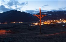Lancio di dischi ardenti in Val Venosta
