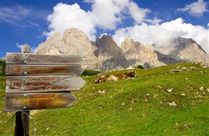 Geislergruppe in den Dolomiten