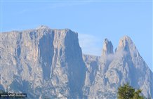 Massiccio dello Sciliar nella regione vacanze Alpe di Siusi