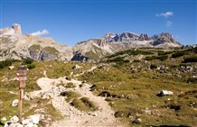 Sentiero escursionistico nel Parco naturale Tre Cime