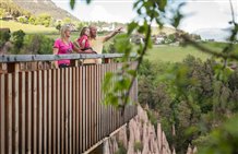 Aussichtsplattform bei den Rittner Erdpyramiden