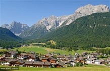 Vista sulla Val Fiscalina nella regione vacanze Alta Pusteria