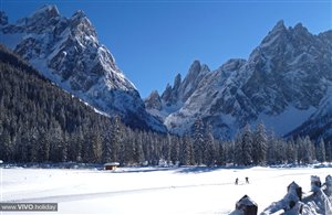 Pista da sci di fondo in Val Fiscalina