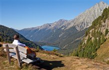 Vista dal Passo Stalle al Lago di Anterselva