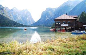 Vista sul ristorante al Lago di Dobbiaco