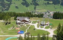 Vista sul parco giochi sul Monte Baranci a San Candido