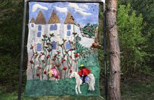 Bild aus Filz - Dornröschen