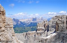 Blick in die Ferienregion Alta Badia in Südtirol