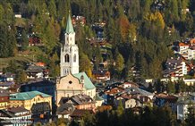Vista sulla località di Cortina d'Ampezzo