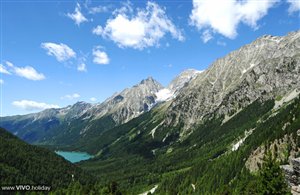 Panorama montano al Passo Stalle in Alto Adige