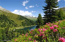 Vista sul lago Obersee al Passo Stalle