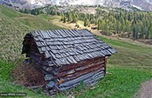 Hütte in den Armentara Wiesen