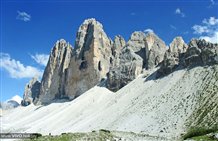 Aufnahme von den Drei Zinnen im Hochpustertal
