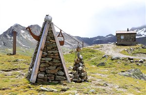 Europäischer Fernwanderweg im Passeiertal in Südtirol