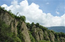 Vista sulle piramidi in Val Passiria