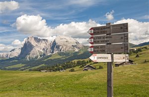 Sentiero Hans e Paula Steger nelle Dolomiti