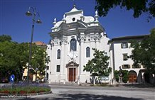 Vista sulla piazza Gries di Bolzano