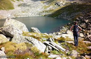 Vista sul Lago della Selva nell'area vacanze Valli di Tures e Aurina