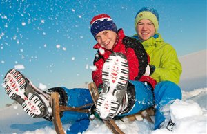 Pista per slittino di Racines nella Valle Isarco