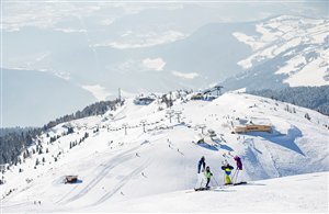Blick auf das Skigebiet Gitschberg - Jochtal