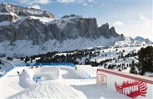 Snowpark nell'area sciistica Val Gardena