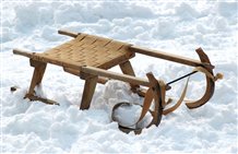 Slittare nell'area sciistica Monte Cavallo