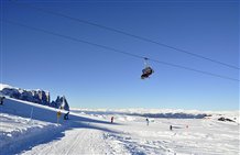 Rund 60 Pistenkilometer im Skizentrum Seiser Alm