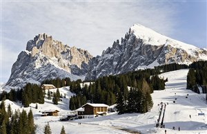 Familienskigebiet Seiser Alm in den Dolomiten