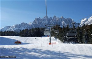 Skiberg Haunold in Innichen im Skigebiet Sextner Dolomiten