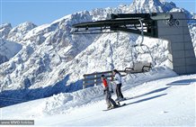 Skifahren im Skigebiet Helm in den Sextner Dolomiten