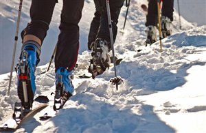 Skitour zum Piz Boè in den Dolomiten