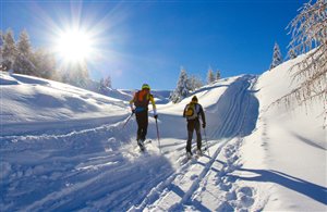 Skitour auf die Finailspitze in Südtirol