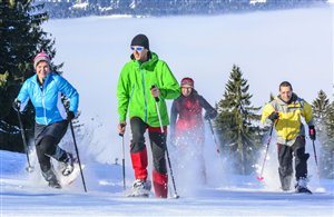 Schneeschuhwanderung zur Geisler Alm in den Dolomiten