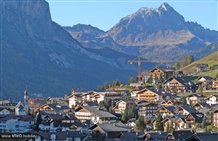 Vista su San Cassiano, Alta Badia in Alto Adige