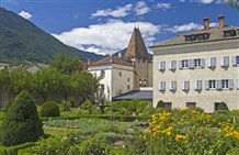 Garten in der Hofburg von Brixen in Südtirol