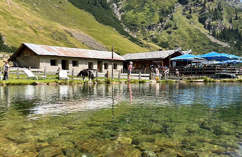 Blick zur Aglsbodenalm
