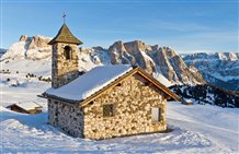 Gruppo del Sella nella regione vacanza della Val Gardena