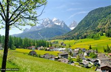 Vista sulla Meridiana di Sesto in Alta Pusteria