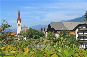 Vista sulla località di Perca al Plan de Corones