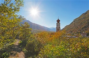 Blick auf Naturns in der Ferienregion Meraner Land