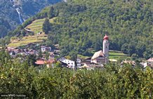 Vista su Parcines nella regione vacanza di Merano e dintorni