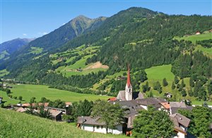 Vista su San Leonardo in Passiria in Alto Adige
