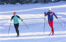 Langlaufen im Urlaubsort Aldein in Südtirol