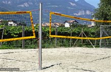 Volleyballfeld in der Ortschaft Kurtinig