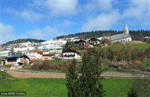Vista sulla località di Meltina nella Bassa Atesina
