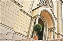 Blick zur Kirche - Montan