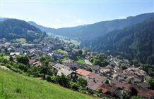 Vista sulla località di Trodena nella Bassa Atesina