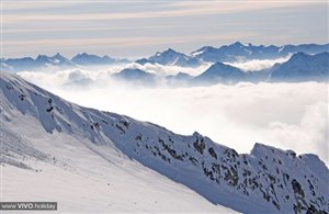 Panorama alpino della Valle Aurina nella regione turistica Valli di Tures e Aurina