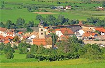 Blick auf Glurns im Vinschgau