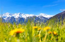 Panorama von Schluderns in der Urlaubsregion Vinschgau